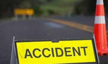 ट्रक के टक्कर मारने पर मोटरसाइकिल सवार युवक की मौत