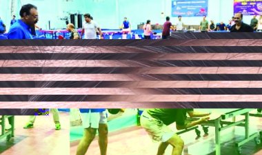 स्व. विद्याचरण शुक्ल स्मृति रायपुर जिला अंतर संस्थान युगल टेबल टेनिस स्पर्धा अंतिम चरण में