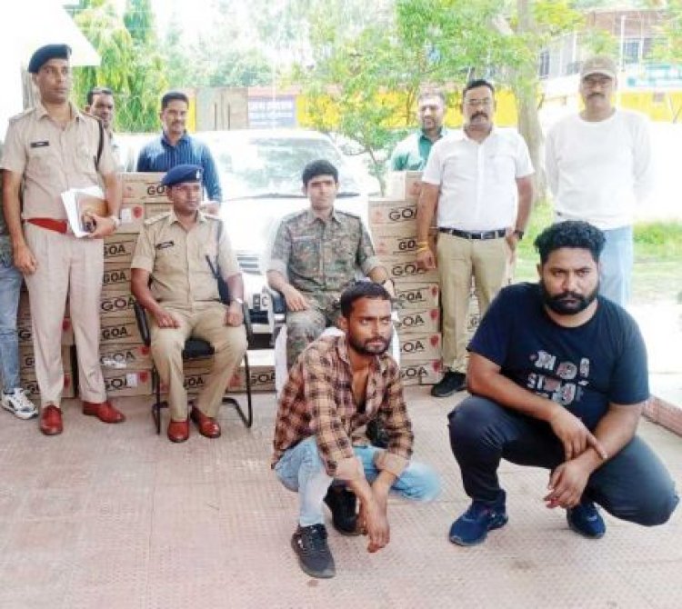 कार से शराब तस्करी, भिलाई के दो आरोपी बंदी