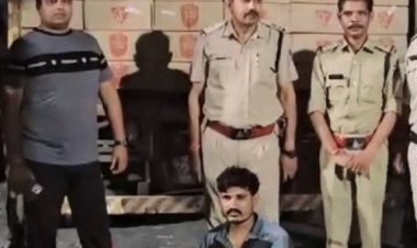 जोबट पुलिस ने पकड़ी 75 लाख की शराब:दो ट्रकों से 2,460 पेटी माउंट बीयर जब्त, दो गिरफ्तार, जांच जारी
