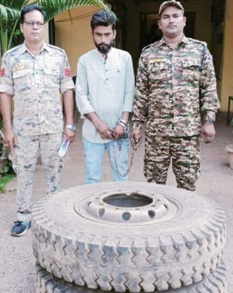 चोरी का आरोपी गिरफ्तार