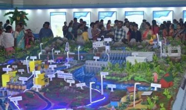 छत्तीसगढ़ राज्योत्सव में सिंचाई परियोजनाओं की आकर्षक झांकी