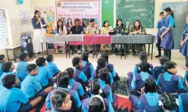 बाल दिवस पर एएसपी ने शिक्षा-सुरक्षा के प्रति किया जागरूक