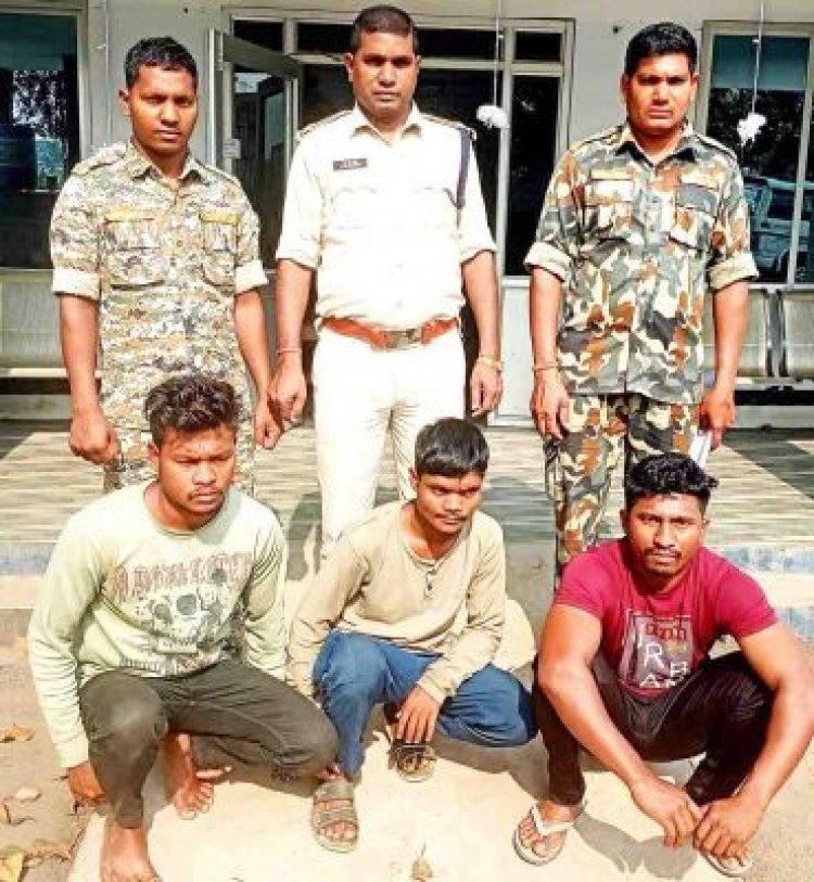 युवती से छेडख़ानी, तीन गिरफ्तार