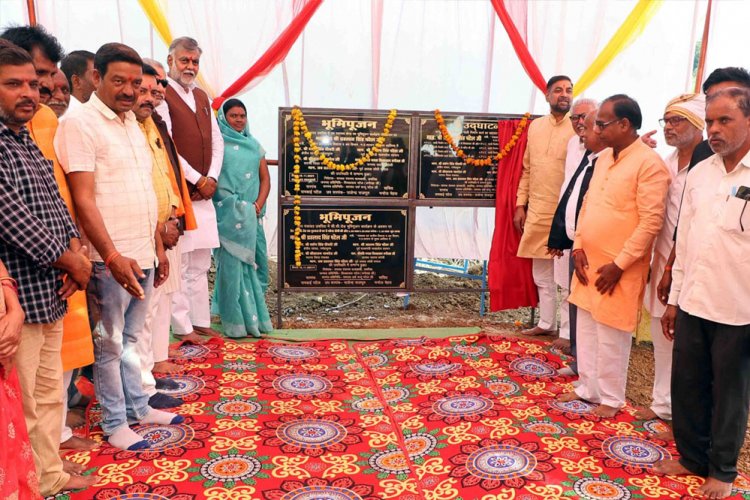 मंत्री पटेल ने किया विभिन्न निर्माण कार्यों का लोकार्पण एवं भूमिपूजन