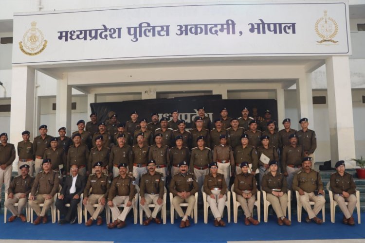 मध्यप्रदेश पुलिस अकादमी में 15 दिवसीय इण्डक्शन सत्र का भव्य समापन