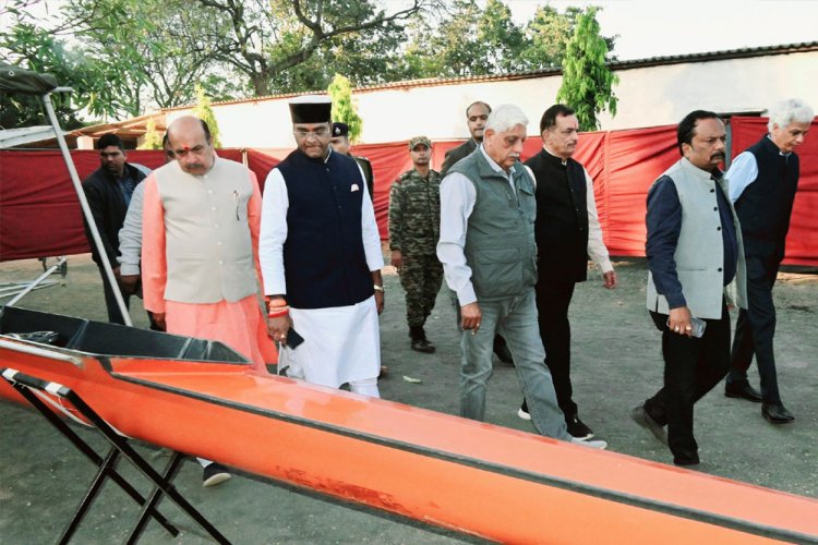मंत्री सारंग ने कोसमघाट में वाटर स्‍पोर्ट के लिए किया स्‍थल निरीक्षण
