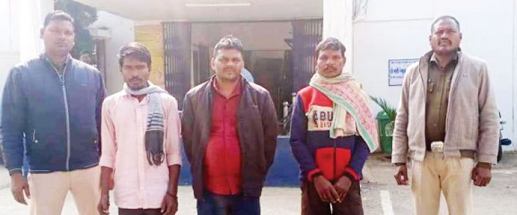 ज्यादा मजदूरी का झांसा दे नाबालिगों को यूपी ले जाते 3 आरोपी गिरफ्तार