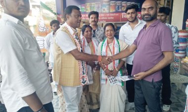 दीपक बैज ने दंतेवाड़ा में किया प्रचार