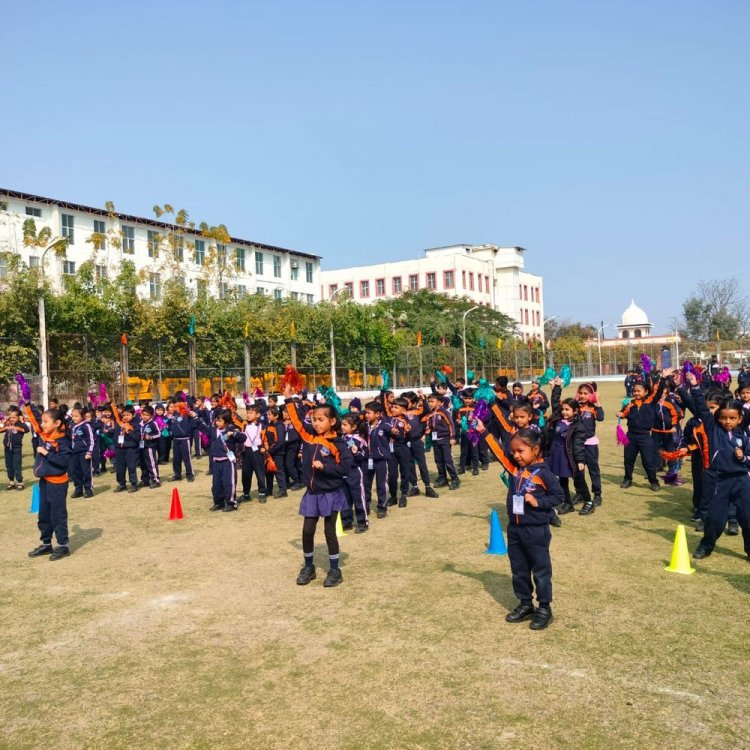 दि ओरिएंटल स्कूल भोपाल में बैगलेस-डे पर स्पोर्ट्स फिएस्टा:प्री-प्राइमरी से दूसरी कक्षा के बच्चों ने दिया अनुशासन और एकजुटता का परिचय
