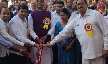 बिजली नगर के सीएम राइस स्कूल में नई सुविधाएं:28 लाख की लागत से बनेंगी लाइब्रेरी और टेक्निकल लैब, मंत्री सारंग ने किया भूमिपूजन