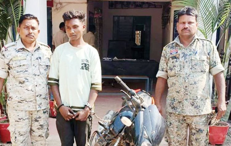 बाईक चोरी का आरोपी गिरफ्तार