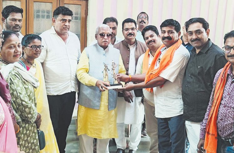 कोंडागांव पहुंचे कर्मकार कल्याण मंडल के अध्यक्ष राम प्रताप सिंह