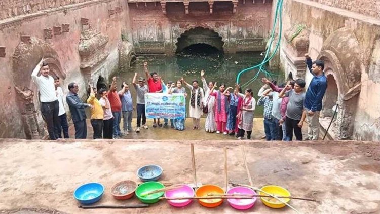 नर्मदा पथ परिक्रमा के सर्वेक्षण और साफ-सफाई के लिये श्रमदान