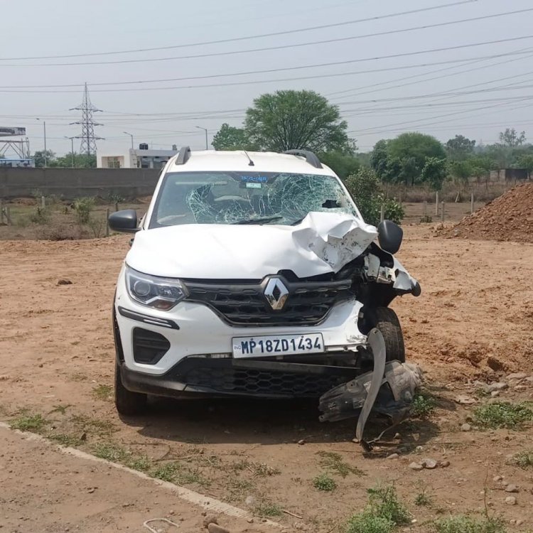 उमरिया में कार-बाइक की टक्कर; हार्डवेयर स्टोर कर्मचारी की मौत:कार चालक फरार, कमला नर्सिंग होम के पास हादसा