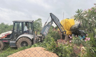 सिंगदई के सरकारी भूमि से हटाया अवैध कब्जा