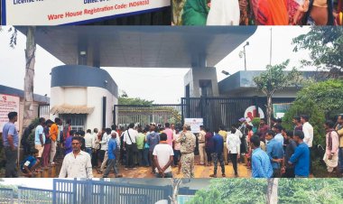 श्री सीमेंट प्लांट की वादाखिलाफी से नाराज ग्रामीणों का प्रदर्शन