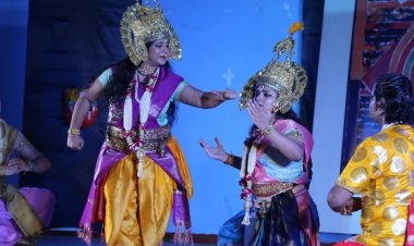 सैयद हैदर रजा की 9वीं पुण्यतिथि पर मंडला में श्रद्धांजलि:कलाकारों ने दिखाया राम-रावण युद्ध, भरतनाट्यम और ओडिसी नृत्य की हुई प्रस्तुती