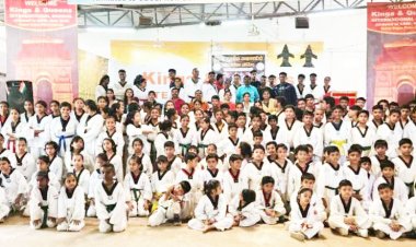 जिला स्तर बेल्ट परीक्षा में इंडियन ताइक्वांडो क्लब भिलाई चरोदा के 65 खिलाड़ी सफल