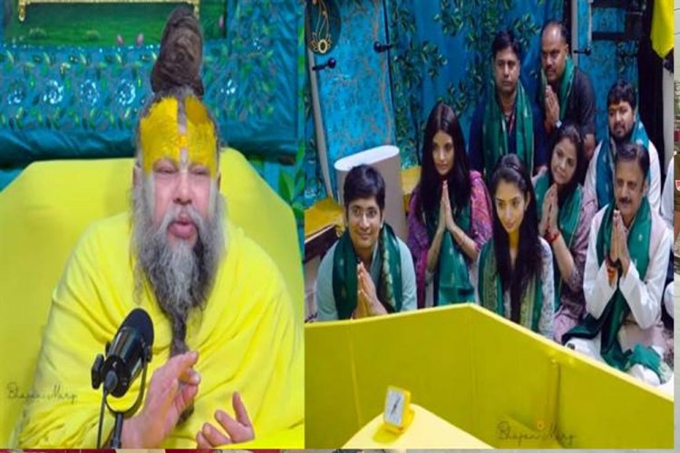 उप मुख्यमंत्री शुक्ल ने वृंदावन में हित प्रेमानंद गोविंद शरण से की सौजन्य भेंट