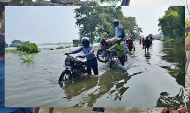 चंदौली में जल प्रलय का कहर: सड़कों पर पानी, घर ढहे, सैकड़ों एकड़ फसल डूबी