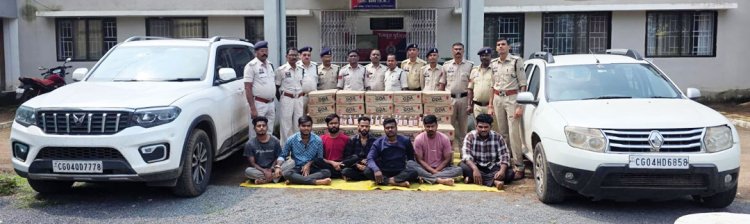 3 गाडिय़ों से अवैध अंग्रेजी शराब जब्त, 7 तस्कर गिरफ्तार