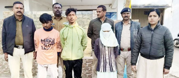 युवक की हत्या का पर्दाफाश, युवती सहित तीन आरोपी गिरफ्तार